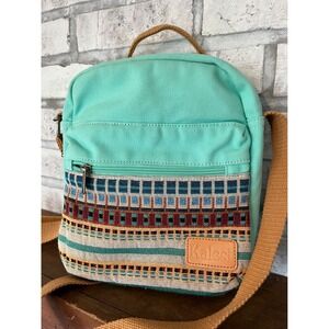 Kalesi Mini Backpack Teal Southwest Pattern